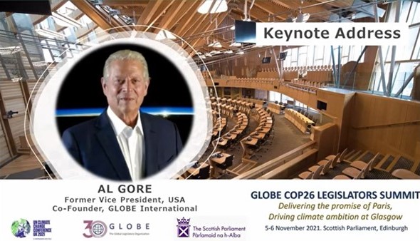 Al Gore GLOBE at COP26